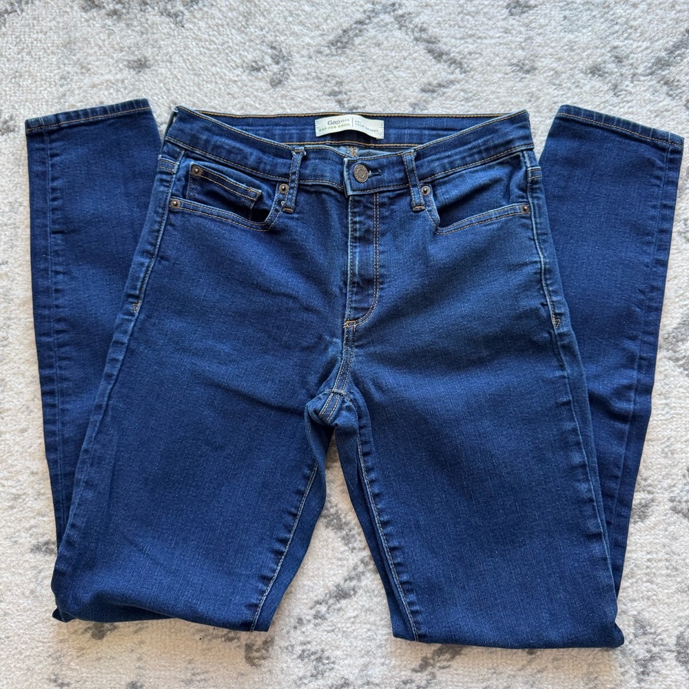 GAP Women's Skinny Jeans in Deep Indigo